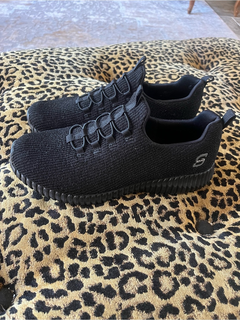 S Sport Skechers Black Slip On Performance Running Athletic Shoes Women SZ 8.5
